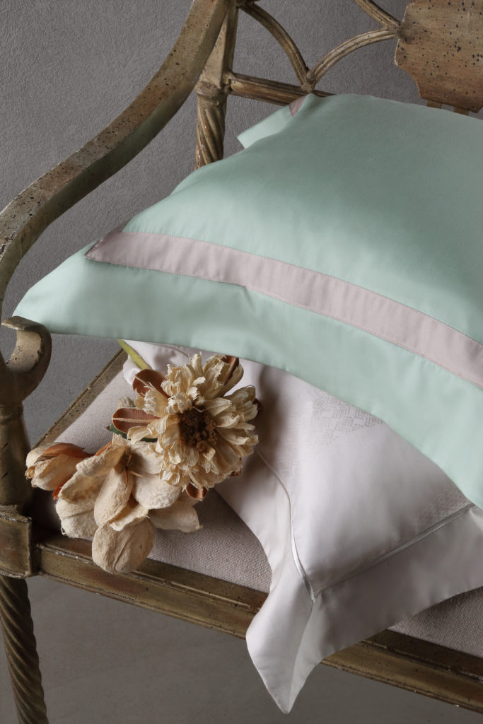 Parure de lit Lennox green avec une joli taie